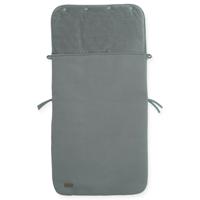 Jollein Voetenzak Brick fluweel stormgrijs - thumbnail