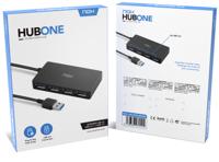 Hub USB Nox-Xtreme NXLITEHUBONE USB x 4 Zwart - thumbnail