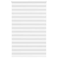 VidaXL Zebra rolgordijn 145x230 cm stofbreedte 140,9cm polyester wit - thumbnail