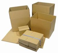 Verzenddoos, enkele golf, 3 mm, bruin, ft 150 x 110 x 110 mm - thumbnail