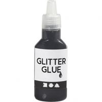 Creativ Company Glitterlijm, zwart, 25 ml/ 1 fles - thumbnail