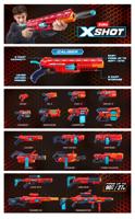 Dart Launcher - ZURU - X-SHOT Kaliber - Draaibare Loop - Bereik 27m - Inclusief 16 Darts - thumbnail