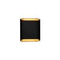 Modular Trapz LED Wandlamp - Zwart - Goud - thumbnail