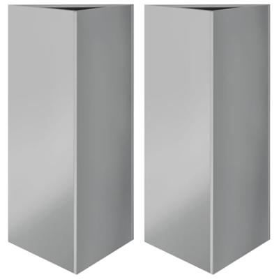 VidaXL Plantenbakken 2 st driehoek 40x40x75 cm gegalvaniseerd staal VidaXL Plantenbakken 2 st driehoek 40x40x75 cm gegalvaniseerd staal