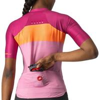 Castelli Aero Pro W fietsshirt korte mouw roze dames S - thumbnail