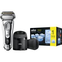 Braun Series 9 9395CC + Braun reinigingsvloeistof Clean & Renew cartridges (5+1 stuks) - thumbnail