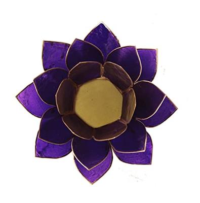 Lotus Sfeerlicht Violet 7e Chakra Goudrand