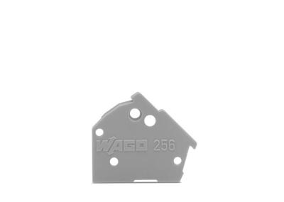 WAGO 256-100 Afsluitplaat Grijs 1 stuk(s)