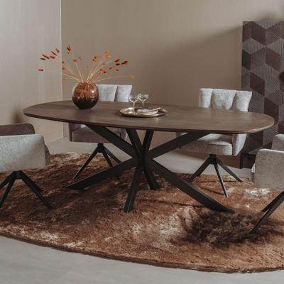 Tower Living Deens Ovale Eettafel 'San Marino' Eiken, 180 x 100cm Tower Living Deens Ovale Eettafel 'San Marino' Eiken, 180 x 100cm