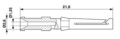 CK1,6-ED 0,75BU AG - Crimp CK1,6-ED-0,75BU AG Phoenix Contact Inhoud: 100 stuk(s)