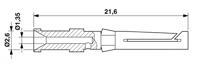 CK1,6-ED 0,75BU AG - Crimp CK1,6-ED-0,75BU AG Phoenix Contact Inhoud: 100 stuk(s) - thumbnail