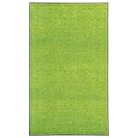 VidaXL Deurmat wasbaar 90x150 cm groen - thumbnail