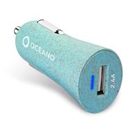 SBS eco-friendly Car Charger 12W blauw - thumbnail