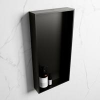 MONDIAZ EASY Nis 59,5x29,5cm in solid surface kleur Urban | Urban. 1 vak geschikt voor in- of opbouw - thumbnail