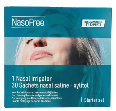 Dos Medical NasoFree Spoelzout Xylitol Startset Dos Medical NasoFree Spoelzout Xylitol Startset