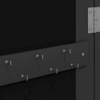 Sieradenkast met spiegel wandgemonteerd 37,5x10x106 cm zwart - thumbnail