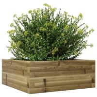 VidaXL Plantenbak 60x60x23 cm geïmpregneerd grenenhout - thumbnail