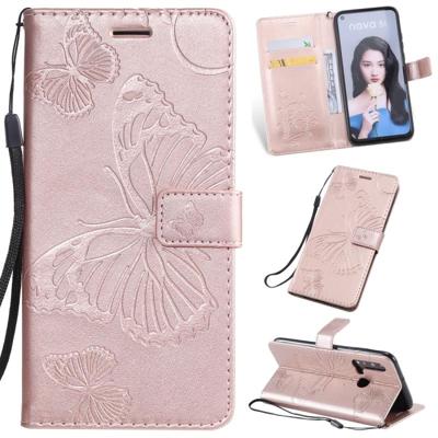 Gedrukt afdrukken Butterfly patroon horizontale Flip PU lederen draagtas met houder & kaartsleuven & portemonnee & Lanyard voor Huawei P20 Lite 2019/N Gedrukt afdrukken Butterfly patroon horizontale Flip PU lederen draagtas met houder & kaartsleuven & portemonnee & Lanyard voor Huawei P20 Lite 2019/N