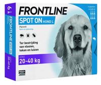 Frontline spot-on anti-vlooienmiddel voor de hond L / 20-40 kg 6 pipetten - thumbnail