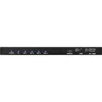 SpeaKa Professional 4 poorten HDMI-splitter Met ingebouwde converter 4096 x 2160 Pixel Zwart - thumbnail
