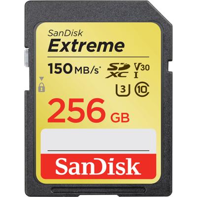Sandisk 256GB 150MB/s Extreme UHS-I SDXC Geheugenkaart SDSDXV5-256G