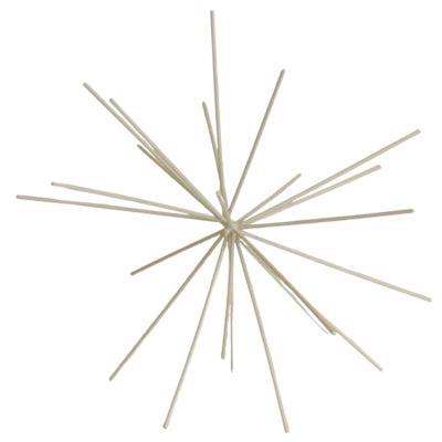 Housevitamin ornament firework metaal beige 25 cm | 12 stuks