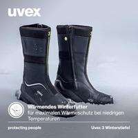 uvex S3L PU W11 6878243 Hoge veiligheidsschoenen S3L Schoenmaat (EU): 43 Zwart 1 paar - thumbnail