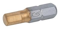 KS Tools 911.3669 Inbus-bit Gereedschapsstaal Titanium gecoat C 6.3 5 stuk(s) - thumbnail