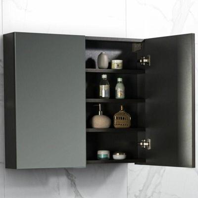 Spiegelkast Tieme mat grijs 80x70x16cm