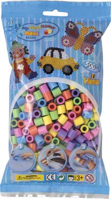 Hama strijkkralenmix - pastel maxi, 500st.