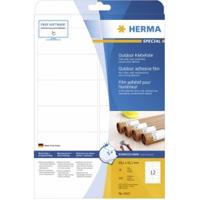 Herma 9533 Folie-etiketten 99.1 x 42.3 mm Polyethyleen folie Wit 120 stuk(s) Permanent hechtend Laser (kleur), Laser (zwart/wit), Kopiëren (kleur), Kopiëren - thumbnail