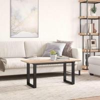 Tafelblad rechthoekig 100x50x1,7 cm massief grenenhout - thumbnail