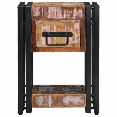 Nachtkastje 2 pcs 30 x 30 x 40 cm massief gerecycled hout