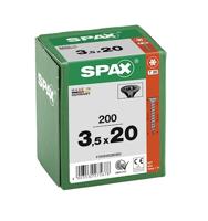 SPAX 1191040350203 Houtschroef 3.5 mm 20 mm T-STAR plus Staal Zwart BLAX 200 stuk(s) - thumbnail