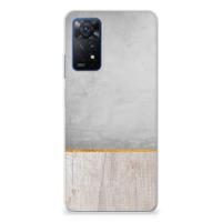 Xiaomi Redmi Note 11 Pro 5G | Bumper Hoesje | Wood Concrete - thumbnail