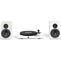 Pro-Ject Jukebox E1 + Speaker Box 5 E - Alles-in-één Stereo Set met Bluetooth - Platenspeler met Phonotrap en Luidsprekers - Wit - thumbnail