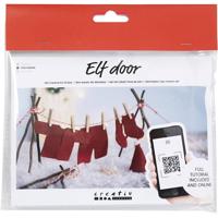 Creativ Company Mini hobbyset kabouterdeur, wasgoed, 1 doos - thumbnail