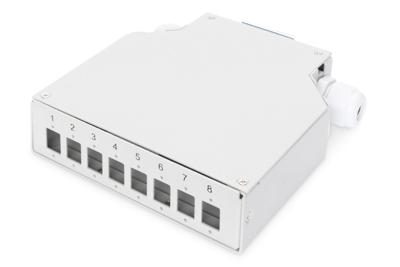 Digitus DN-96891 DIN-railadapter 8 poorten Zonder connectoren