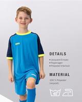 JAKO 4224K Shirt Iconic Km Kids - Jako-Blauw/Marine/Fluogeel - 152 - thumbnail