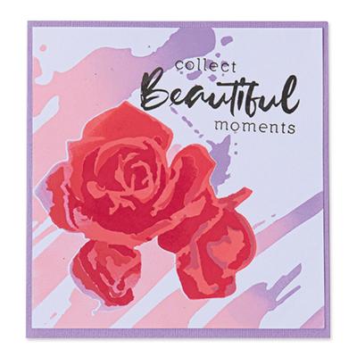 Sizzix • layered stencils watercolor roses 4stuks