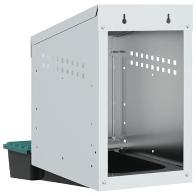 Kippennestkast 1 compartiment Wandmontage gegalvaniseerd staal