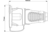 PCE 2521-sr Koppeling met randaarde Massief rubber, Thermoplast 250 V Zwart, Rood IP54 - thumbnail