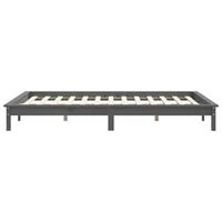 Bedframe massief grenenhout grijs 120x190 cm 4FT Small Double - thumbnail