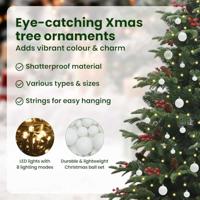 VidaXL Kunstkerstboom groen 240 cm pvc en metaal en plastic - thumbnail