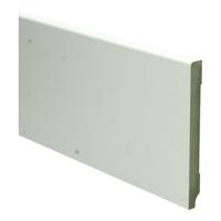 MDF Moderne plint 120x12 voorgelakt RAL9010 - lengte 240cm - thumbnail