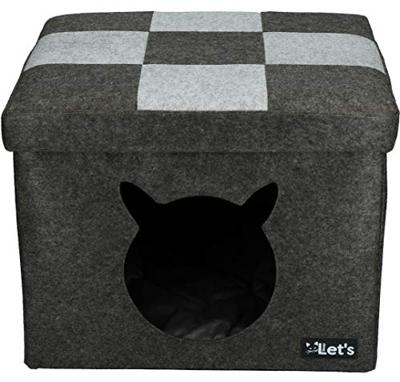 Let&apos;s sleep Pet Cube Licht/Donker Grijs