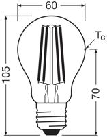 OSRAM HOMELIGHTING 4099854259715 LED-lamp Energielabel A (A - G) E27 Peer 2.2 W = 40 W Neutraalwit (Ø x h) 60 mm x 60 mm 2 stuk(s) - thumbnail