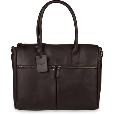 Burkely Valerie Vintage Business Schoudertas Brown 16 inch