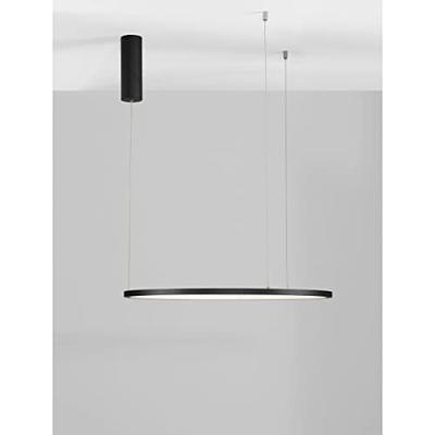 Lyora Ronde hanglampTarquin zwart Ø 60cm - 9345601