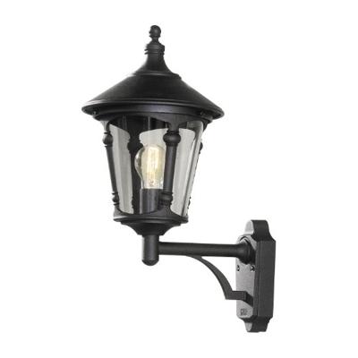 Wandlamp Virgo opwaarts - Matzwart
